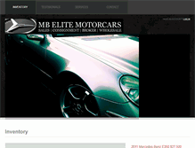 Tablet Screenshot of mbelitemotorcars.com